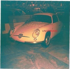 1959 SALONE DI TORINO ABARTH ZAGATO 750 REPRINT 10 ANNI FA cm 15 x 15