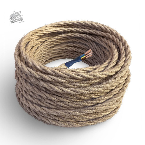 Cavo elettrico tessile - tessile, juta