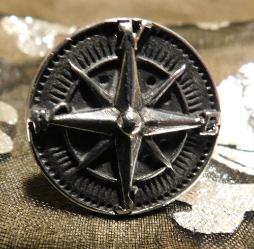 Anello bussola argento misura
