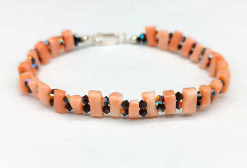 Bracciale donna corallo - bracciale, rosa