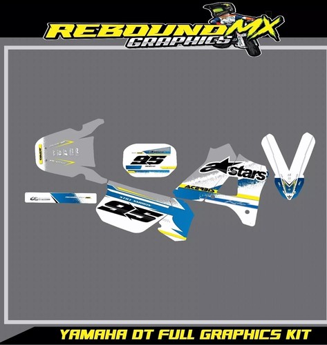 Adesivi yamaha dtr125 kit - dtr125,