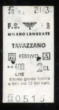 Biglietto Treno Ferrovia