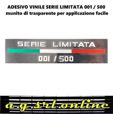 SERIE LIMITATA ADESIVO VINILE