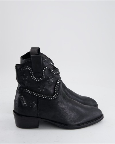 Stivaletto ovye pelle nero - pelle,