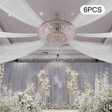 6pcs Weddings Ceiling Drapes