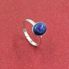 Blu Lapislazzuli Gemma Anello