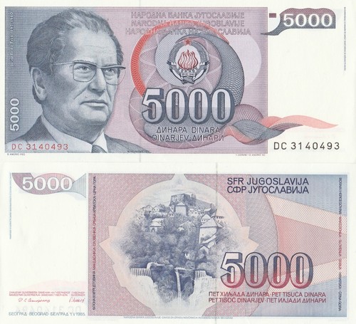 Banconota jugoslavia 000 - banconota, ex