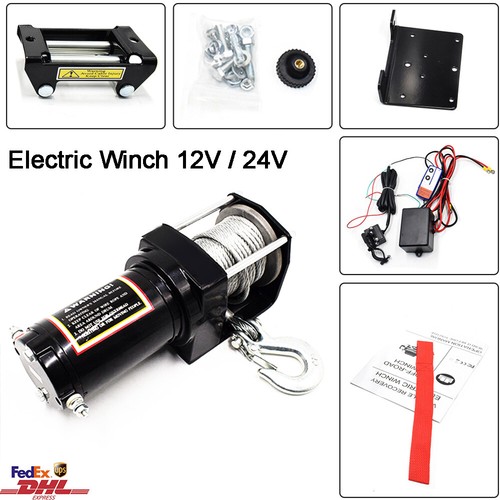 2500lb 4500lb 12v - 12v/24v, argano