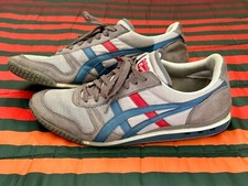 Sneakers VINTAGE Onitsuka Tiger Ultimate 81 da uomo US 10/44 grigio/blu/rosso scamosciato