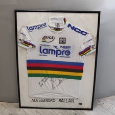 Maglia ciclismo Colnago squadra Lampre con autografo Alessandro Ballan