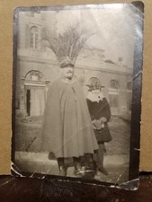 Foto Storica Genova 1927, Ufficiale Italiano In Divisa Prima Guerra,Cm9/6,5