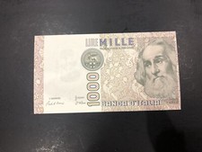 REPUBBLICA BANCONOTA LIRE 1000 MARCO POLO 1982 taglio spostato qFDS SABAUDA