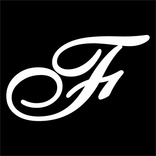 Adesivo prespaziato lettera - lettera, f