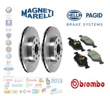KIT DISCHI E PASTIGLIE BREMBO MARELLI per FORD FIESTA 1.4 TDCI COURIER FUSION KA