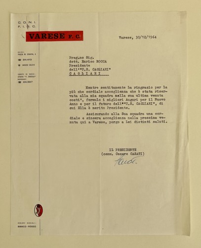 Lettera carta - 30/12/64,