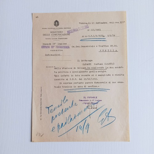 1934 ministero delle - ministero,