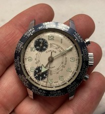Raro Orologio Uomo Vintage Cimier Chronostop Ricambi Riparazione Cronografo World Time