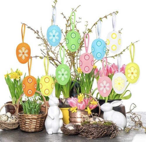 12x uova pasqua colorate - uova, pasqua,