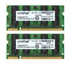 4 GB di RAM Crucial 2 x 2 GB