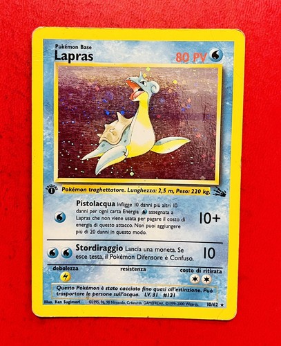 Lotto carte pokemon - lotto, lapras