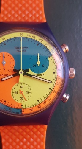 New swatch chrono signal flag - new,