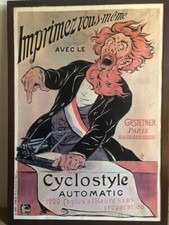 MANIFESTO PUBBLICITARIO VINTAGE 1898 Illustrato Eugene Ogè 100x140 poster 