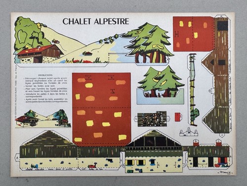 Planche chalet alpestre - «,