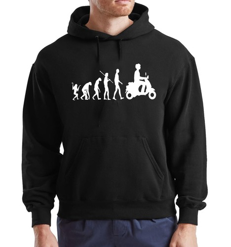 Felpa con cappuccio evolution - felpa,