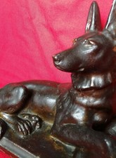 Cane in gesso bronzeo