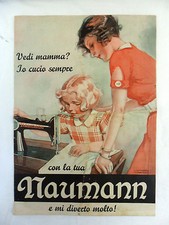 VECCHIO CATALOGO NAUMANN Pubblicità Macchina da Cucire Collezione