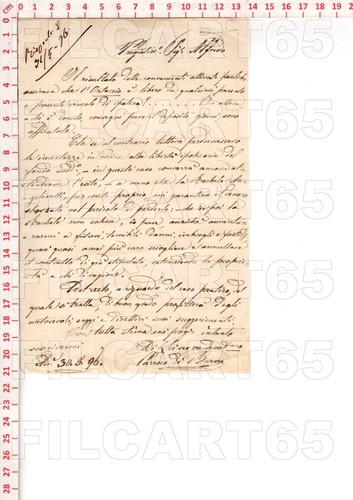 E7830 documento storico 1896 - documento,