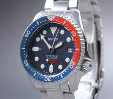 Raro! [N MINT] SEIKO 8F35-00A0 Pepsi Diver's Perpetual Calendar Qz Orologio...