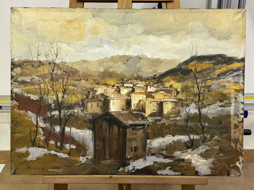 Quadro olio tela - ad, su