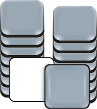 Scivoli per Mobili, 16 Pezzi PTFE Teflon Quadrato Autoadesivi Cursori Di Mobili 