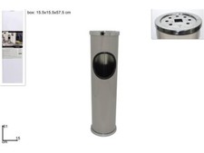 x Posacenere Da Terra Pattumiera Esterni Sigari Sigarette Metallo Grigio dfh