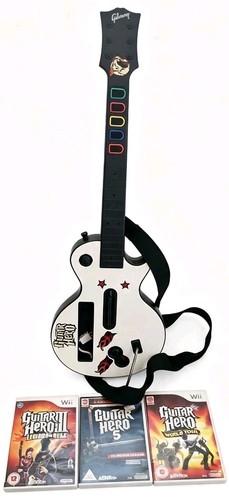 Nintendo wii guitar - guitar, hero