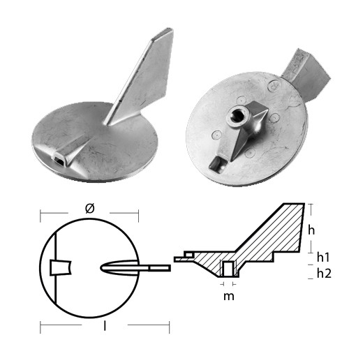 Tecnoseal 01134 anodo - 01134, pinna