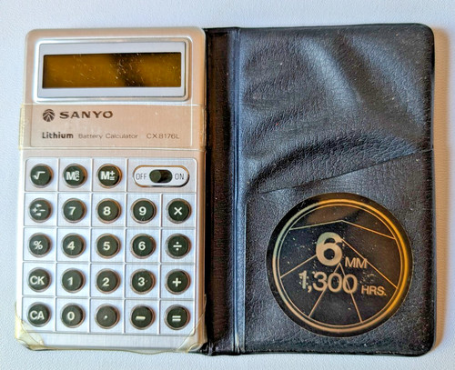 Calcolatrice vintage sanyo - calcolatrice,