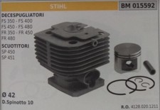 41280201211 CILINDRO E PISTONE COMPLETO DECESPUGLIATORE STIHL FR 350 450 480