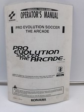 Konami PRO EVOLUTION SOCCER THE ARCADE  OPERATOR'S MANUAL/MANUALE