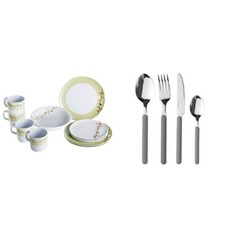 BRUNNER Esprit, Servizio Di Piatti In Melamina, Set Da 16 Pezzi, Per 4 Persone &