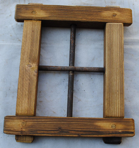 Finestra legno con grata - grata, in
