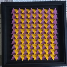 FRANCO COSTALONGA 2008 TRIANGOLI 60x60 con autentica