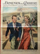 La Domenica del Corriere 22 Gennaio 1956 Grace Kelly Ranieri Olimpiadi Invernali