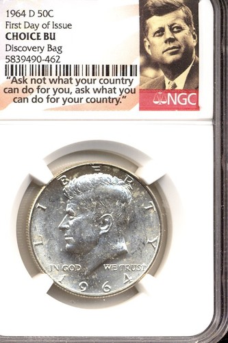 1964 kennedy mezzo dollaro - 1964,