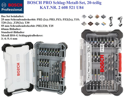 Bosch pro set metalli a - pro, di