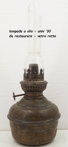 Lampada olio antica anni - antica,