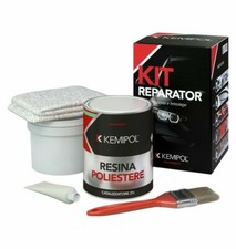 Vetroresina Kit Riparazione Nautica Auto Moto Camper + fibra + pennello da 750ml