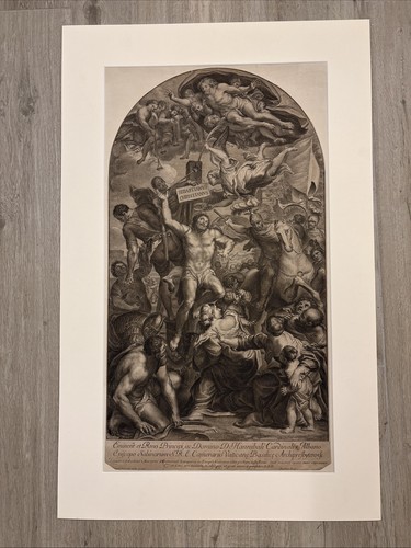Stampa antica martirio di - (,