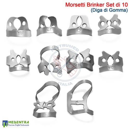 Morsetti per diga gomma - morsetti, di